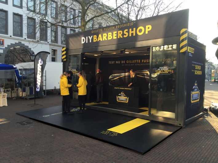 gilette3 DIY Barbershop Communits evenementen popup shop