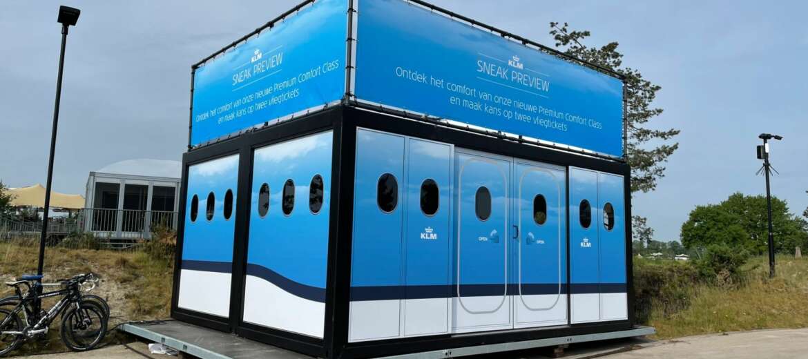 evenementen glazen container communits klm dutch open