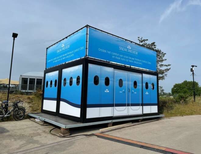 evenementen glazen container communits klm dutch open